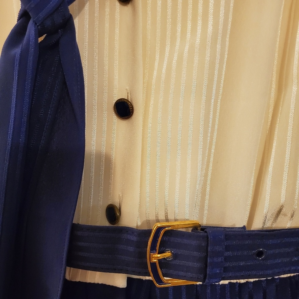 Vintage 80s Midi Dress - Picture 2 of 4